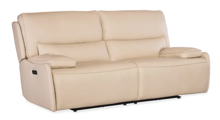 Kramer Zero Gravity Sofa with Power Recline & Power Headrest – Oslo Ivory