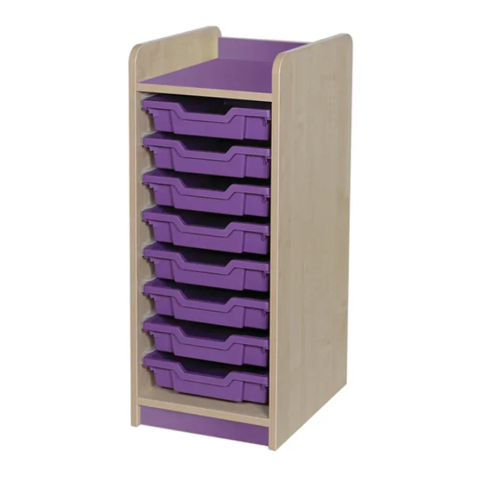 Kubbyclass Single Bay Tray Storage Units- 8 Trays
