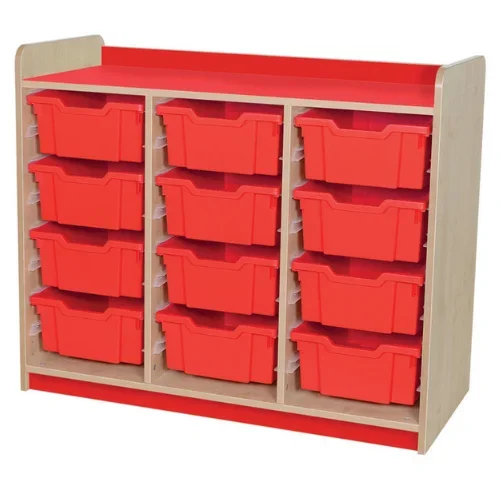 Kubbyclass Triple Column Tray Storage Units – 12 Deep Trays
