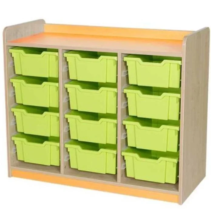 Kubbyclass Triple Column Tray Storage Units – 15 Deep Trays
