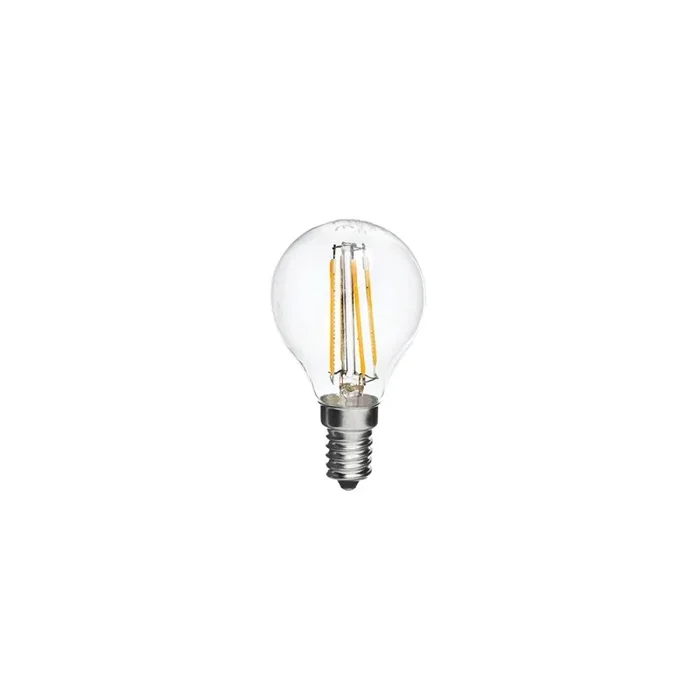 Lampo drop Bulb E14 LED 4W transparent glass
