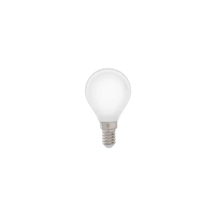 Lampo drop Bulb E14 led 6W milky white glass