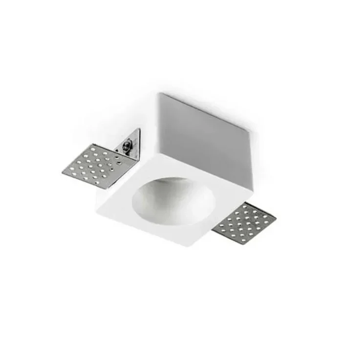 Lampo Spotlight H55 GU10 Recessed in Square Plaster Ceiling For Led