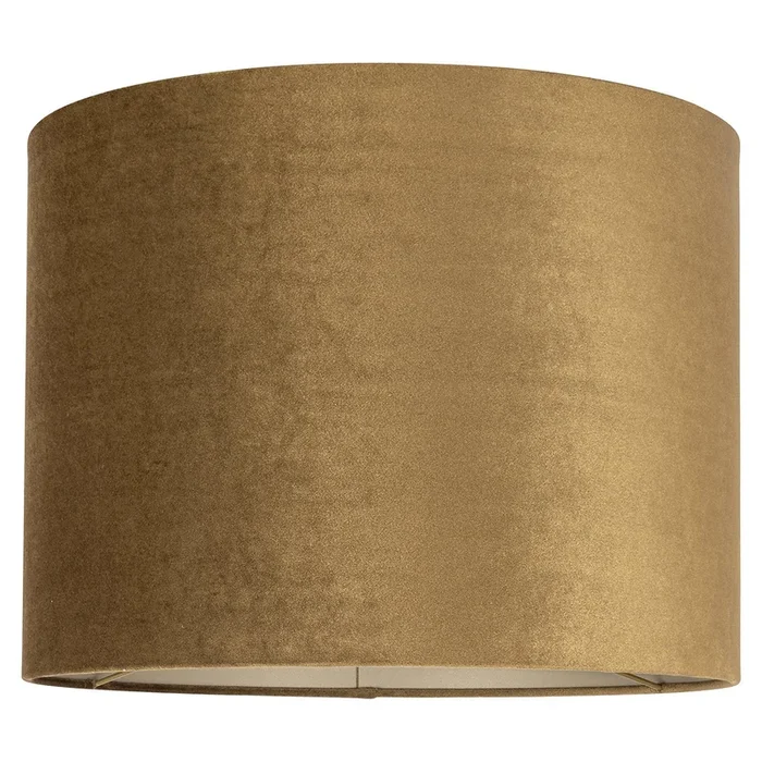 Lampshade Addy gold velvet cilinder 40Ø (Gold)- Richmond Interiors – Please message to discuss pricing & availability before purchase
