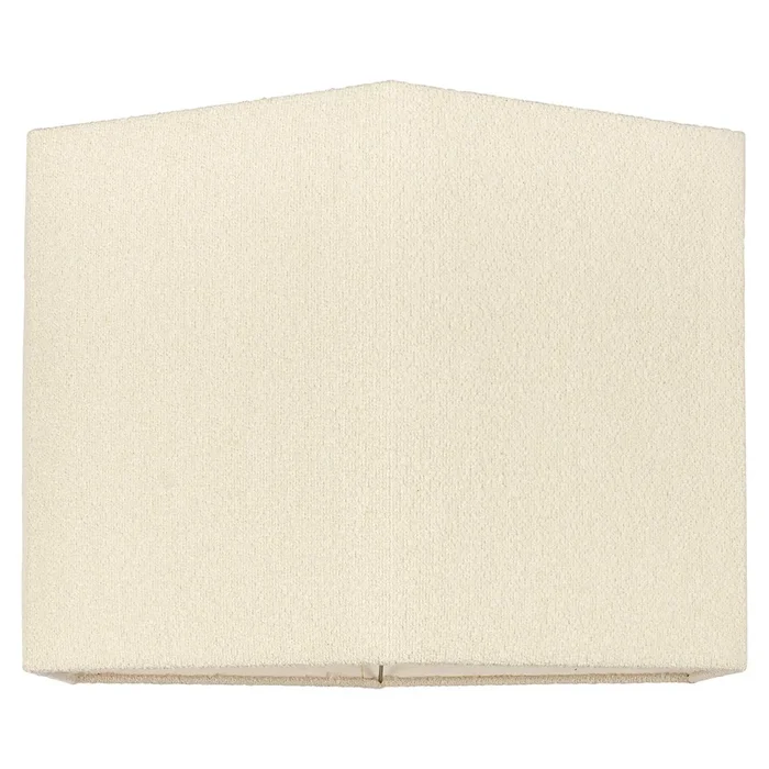 Lampshade Soho white bouclé hexagon XL (White)- Richmond Interiors – Please message to discuss pricing & availability before purchase