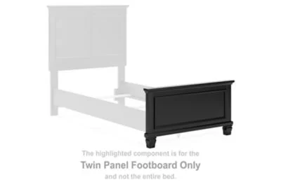 Lanolee – Black – Twin Panel Footboard