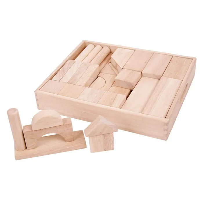 Large Wooden Building Blocks x Pk52