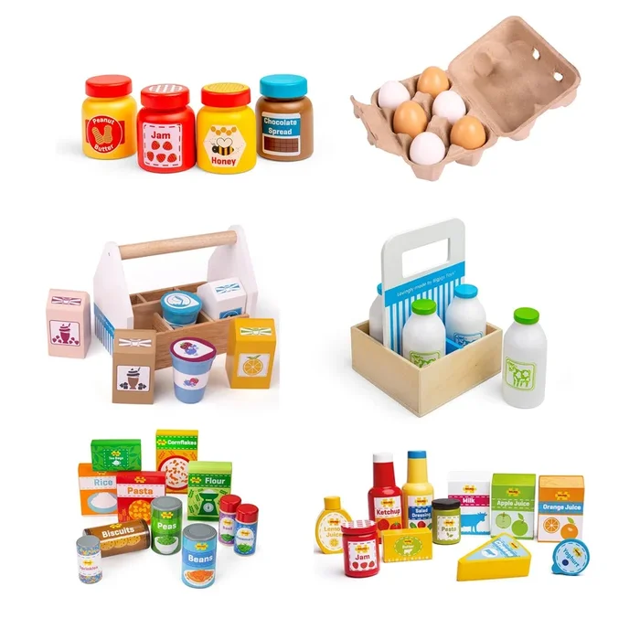 Large Wooden Roleplay Food Sets