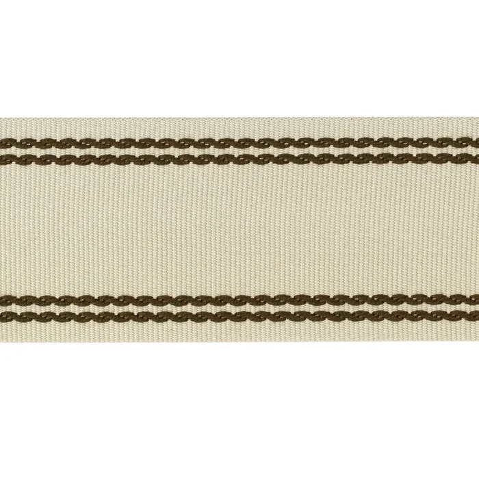LEE JOFA TL10189.166.0 BRAID W/TRAMLINES FLAX & BRONZ TRIM