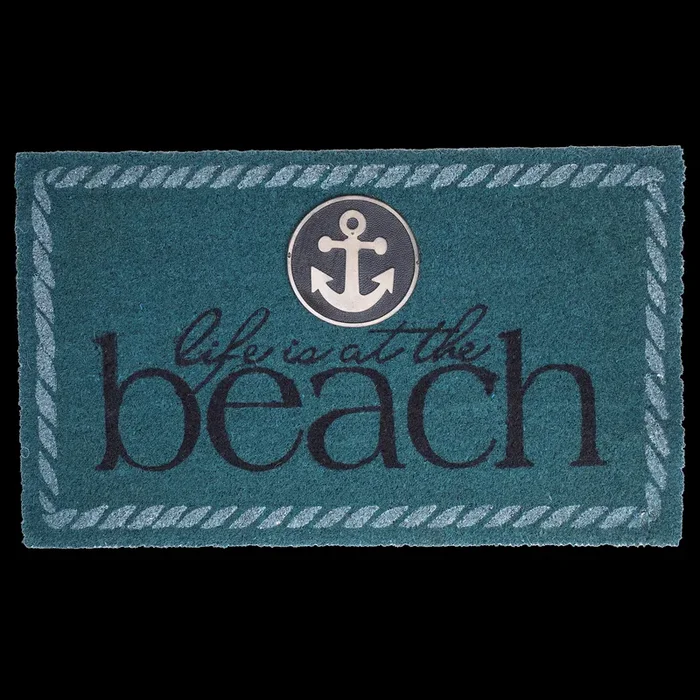 Life Is At The Beach Doormat (18″ x 30″ Non-Slip) Durable FINAL SALE