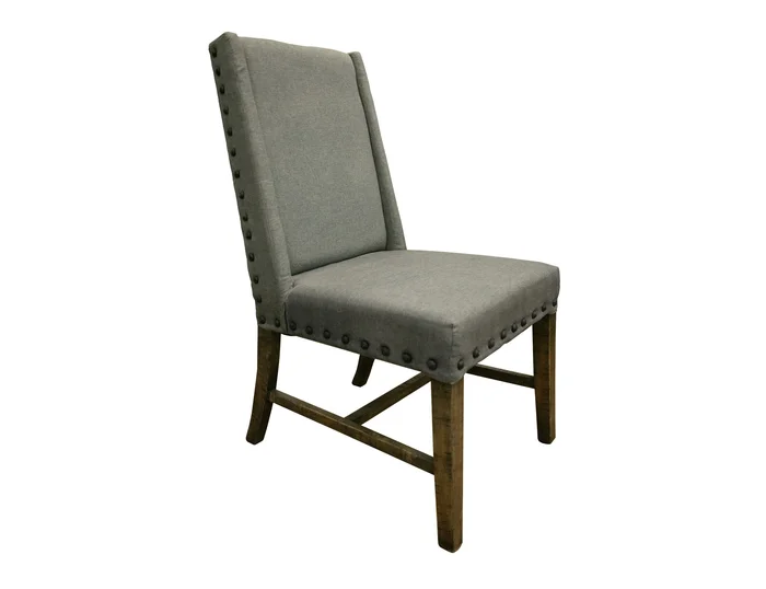Loft Brown – Upholstered Chair (Set of 2) – Two Tone Gray / Brown