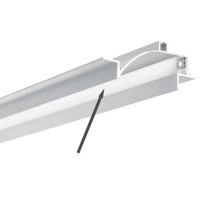 Logica Wall opal diffuser for retractable curved profile