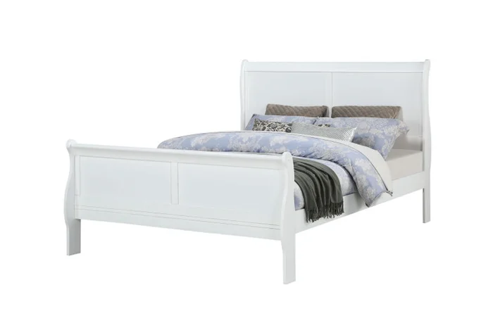 Louis Philip – California King Bed – White