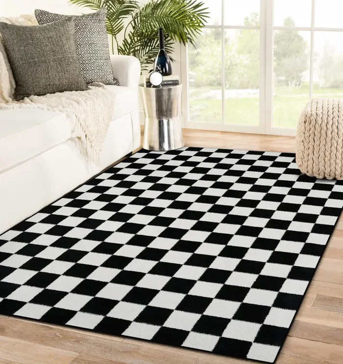 Luxe Weavers Checkered Geometric Area Rug
