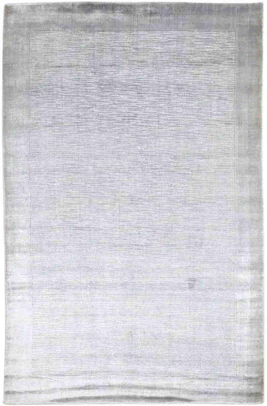 Madella Handloom Dark Grey Silk Rug 5′ X 8′ Modern Scandinavian Solid