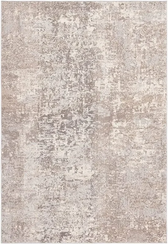 Madison Collection 2′ 2′ x 4′ Grey/Beige Modern Abstract Non-Shedding Living Room Foyer Bedroom Kitchen Accent Rug