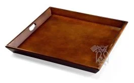 Mahogany Wood Santa Fe Accent Tray