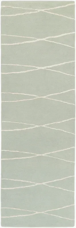 Manor MNR-1000 8ft Runner Handmade Runner Rug