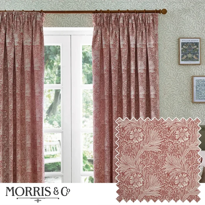 MARIGOLD 228X137 PENCIL PLEAT CURTAINS RUSSET