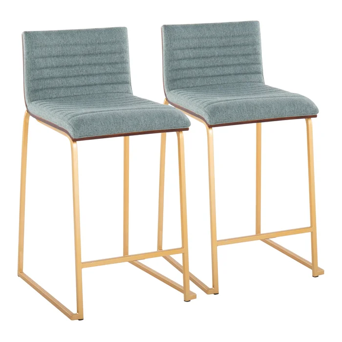 Mason Mara – Contemporary Design Fixed Height Counter Stool (Set of 2)