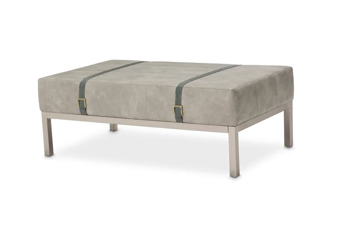 Menlo Station – Rectangular Cocktail Ottoman – Eucalyptus