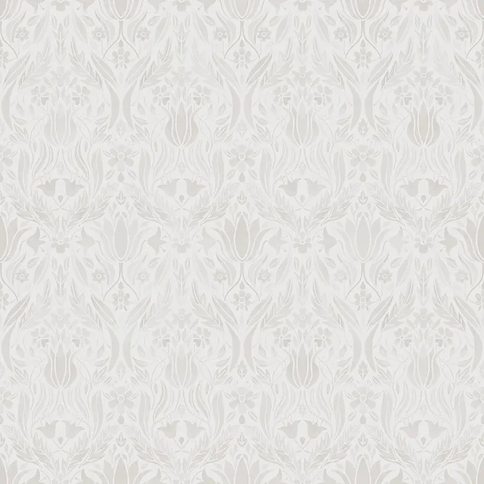 Midbec MD51017 Ludvig Beige Floral Ogee Wallpaper