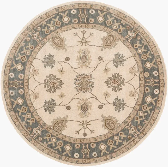 Middleton AWHR-2050 3ft Round Handmade Wool Accent Rug