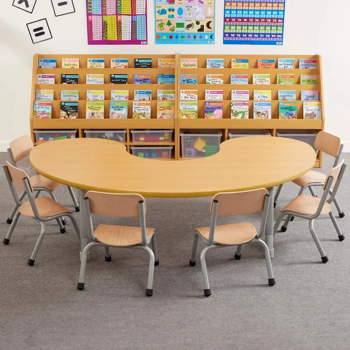 Milan Group Height Adjustable Table – 6 Seater Grey