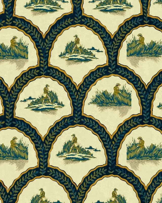 MindtheGap THE HUNTER Pale Green WP30159 Wallpaper