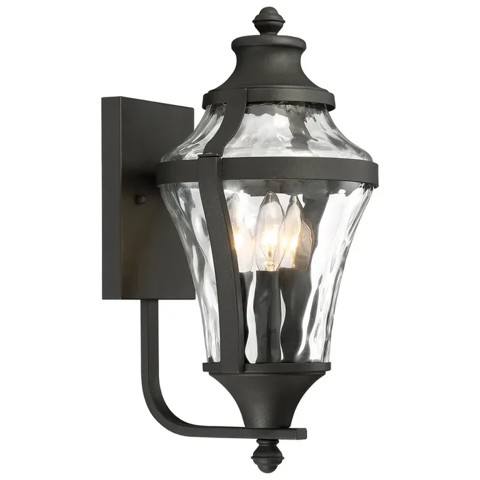 Minka Lavery 72562-66 Libre 3 Light Black Outdoor Wall Light