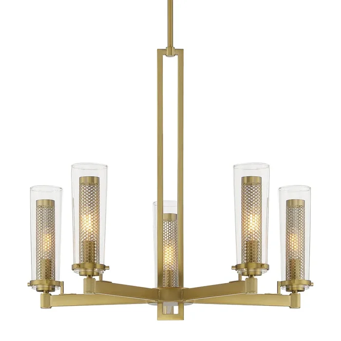 Minka Lavery Emmerham 5 Light Chandelier-Soft Brass