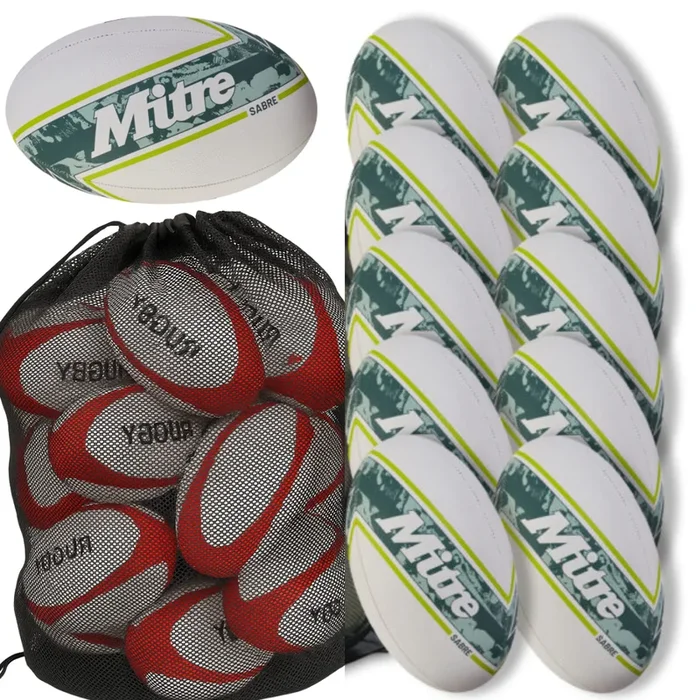 Mitre Sabre 10 x Rugby Balls