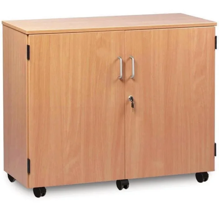 Mobile Stock Cupboard with 2 Adjustable Shelves – H768mm