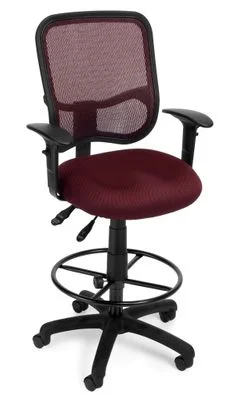 Modern Mesh Ergonomic Task Arm Stool – OFM – 130-AA3-DK