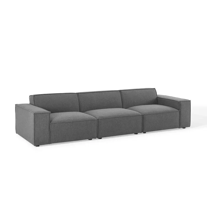 Modway – Restore 3-Piece Sectional Sofa by Modway Living Room Sofas and Armchairs Black – EEI-4112-CHA