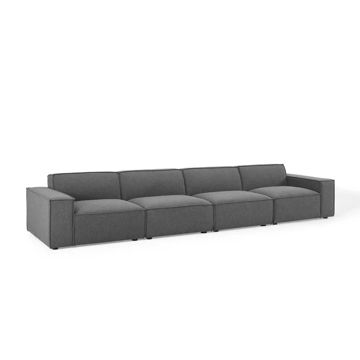 Modway – Restore 4-Piece Sectional Sofa by Modway Living Room Sofas and Armchairs Brown – EEI-4114-CHA