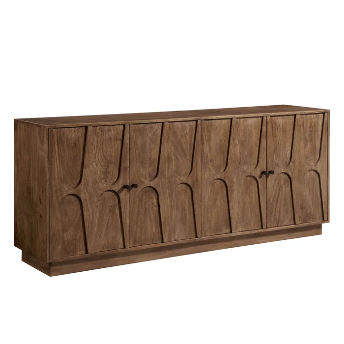 Modway – Veda 72″ Mango Wood Sideboard Cabinet by Modway Living Room Brown – EEI-7285-WAL