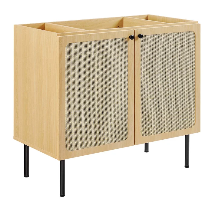 Modway Outlet Chaucer 36″ Bathroom Vanity Cabinet (Sink Basin Not Included) by Modway Bathroom Furniture Oak – EEI-6603-OAK