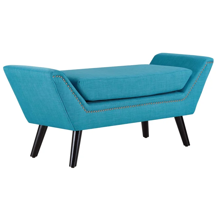 Modway Outlet Gambol Upholstered Fabric Bench by Modway Living Room Furniture Pure Water – EEI-2575-PUR