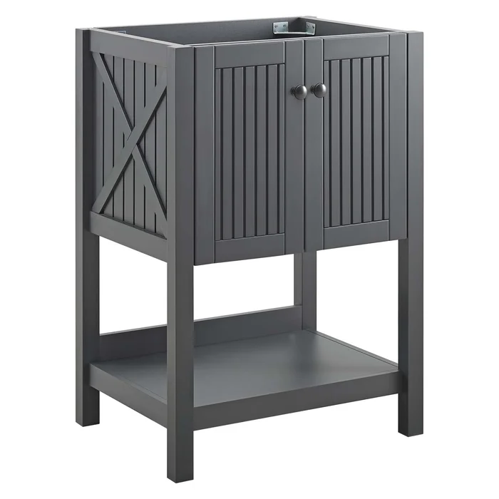 Modway Outlet Steam 23″ Bathroom Vanity Cabinet (Sink Basin Not Included) by Modway Bathroom Furniture Gray – EEI-3942-GRY