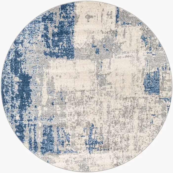 Monaco MOC-2324 6ft Round Machine Woven Area Rug