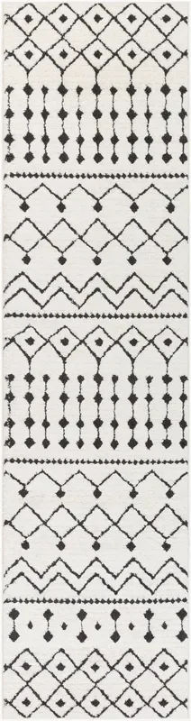 Moroccan Shag MCS-2309 10ft Runner Machine Woven Runner Rug