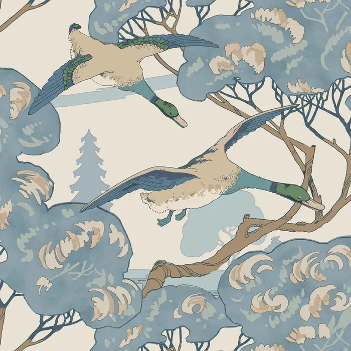 MULBERRY FG102.H101.0 GRAND FLYING DUCKS BLUE Wallpaper