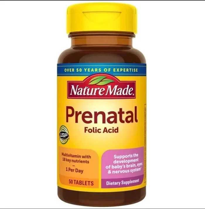 Nature Made Prenatal Folic Acid Multivitamin 50 Ct, Final Cut