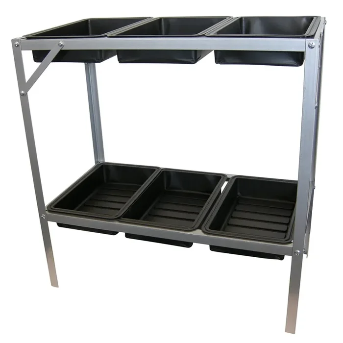 Nature Potting Table 77 X 40 X 77 Cm Galvanised Steel