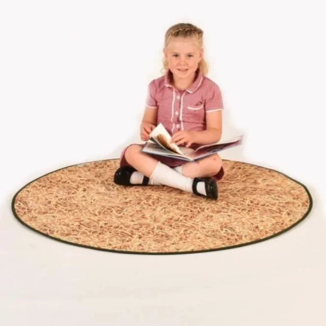 Nature Trail Circle Mats – Straw