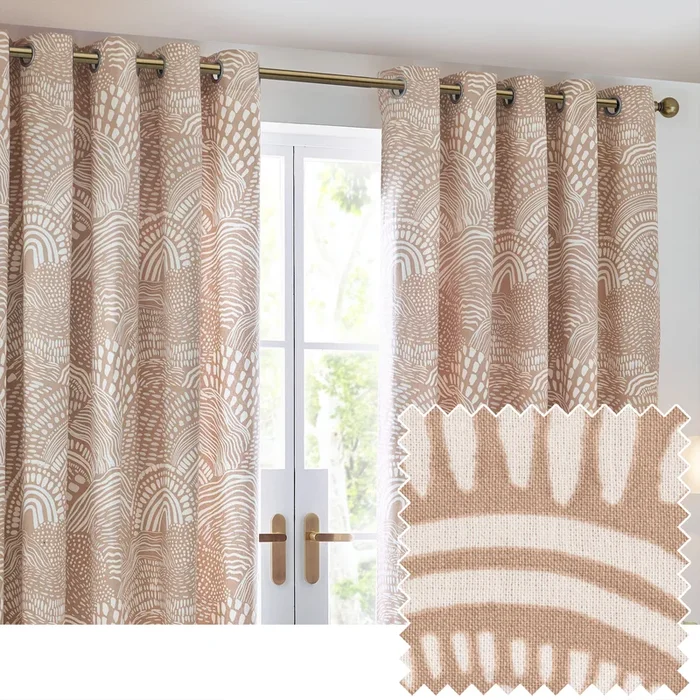 NOLA 229X137 EYELET CURTAINS OAT