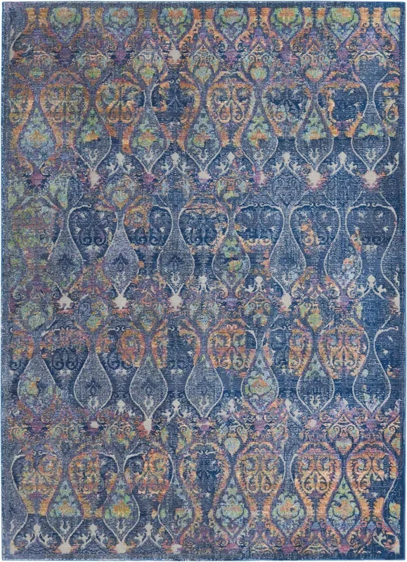 Nourison Ankara Global ANR08 Navy/Multicolor Rug