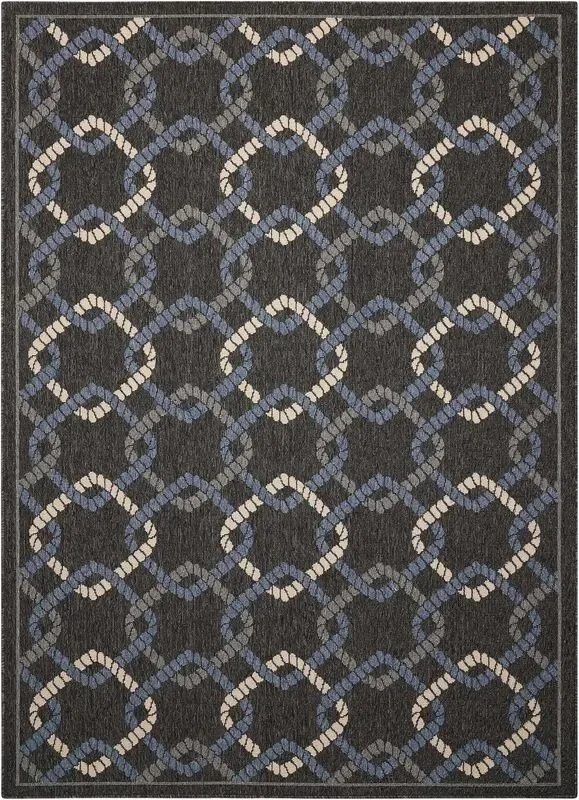 Nourison Clearance Caribbean CRB16 Charcoal Rug