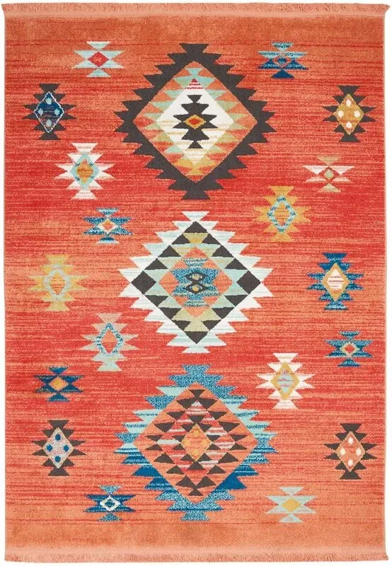 Nourison Clearance Navajo NAV07 Red Rug